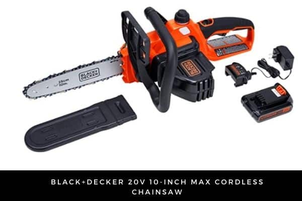 BLACK+DECKER 20V 10-inch Max cordless chainsaw