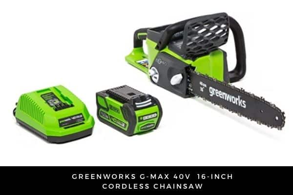 GreenWorks G-MAX 40V 16-inch cordless chainsaw