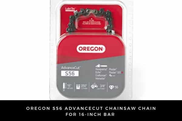 Oregon S56 AdvanceCut Chainsaw Chain for 16-Inch Bar