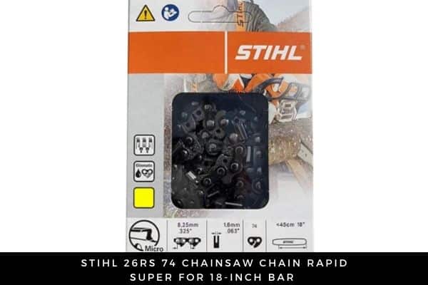 Stihl 26RS 74 Chainsaw Chain Rapid Super for 18-Inch Bar