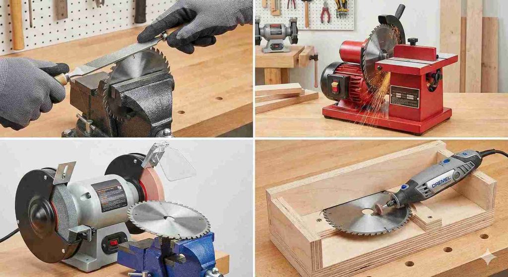 Types of Circular Saw Blade Sharpeners (Manual vs Electric vs Bench Grinder Attachments vs DIY Jigs)