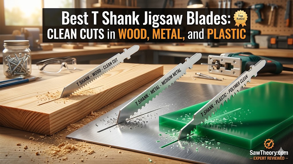 Best T Shank Jigsaw Blades Clean Cuts in Wood, Metal, and Plastic