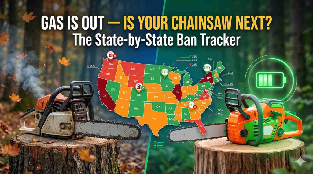 Gas Is Out — Is Your Chainsaw Next The State-by-State Ban Tracker