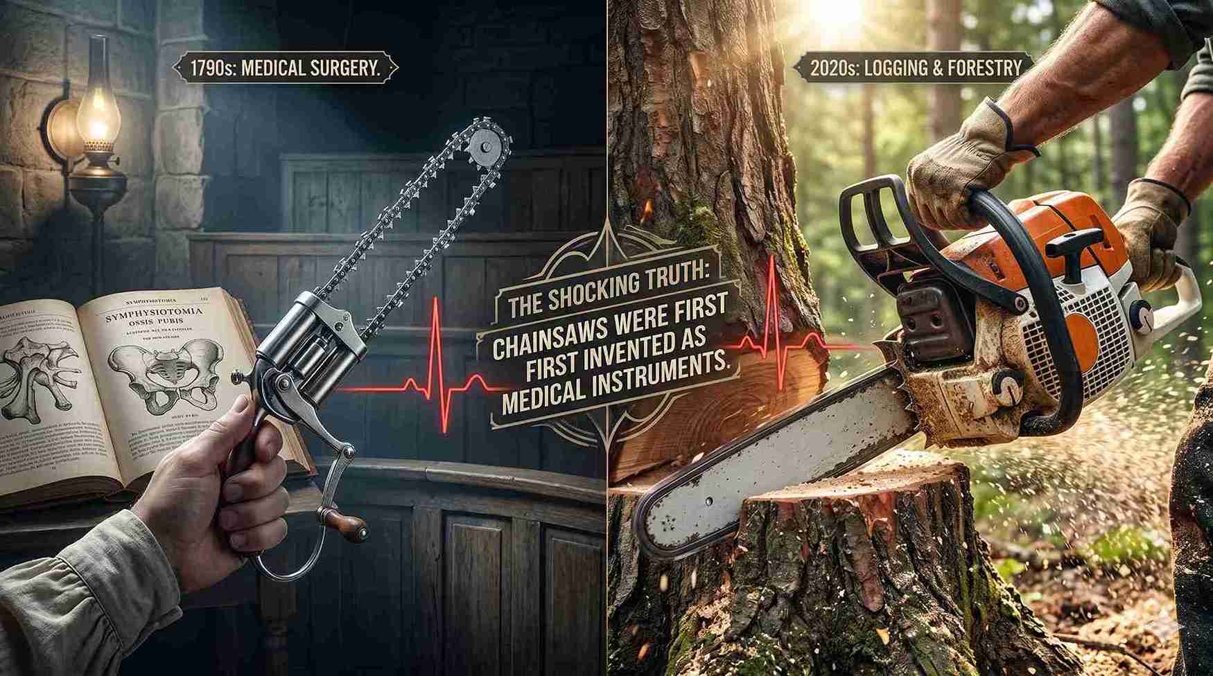 why were chainsaws invented medical history
