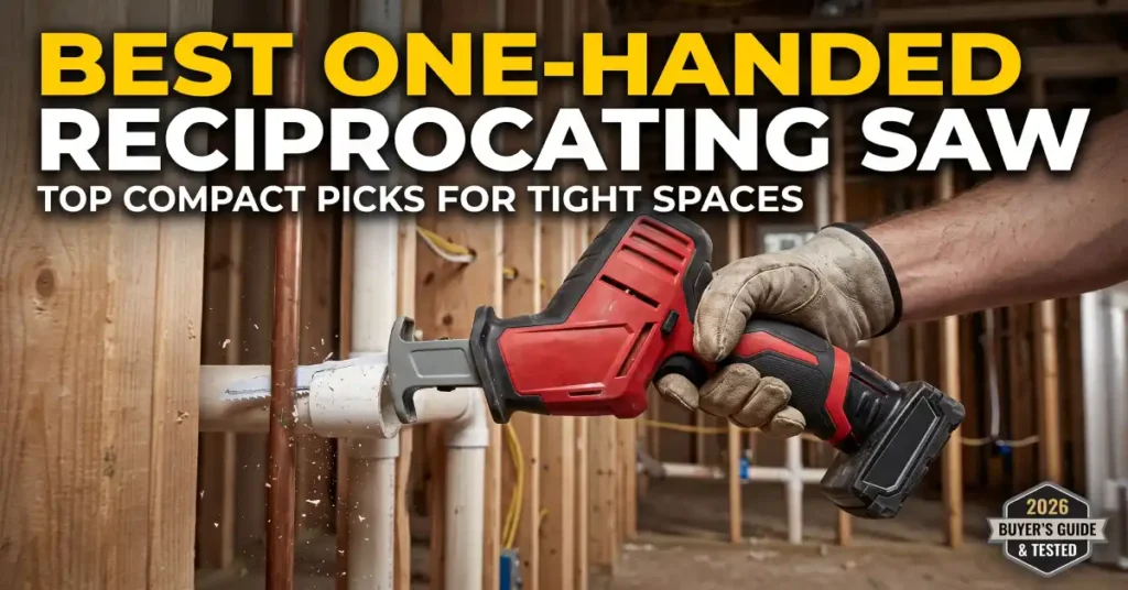 Best One-Handed Reciprocating Saw: 5 Cordless Picks Ranked by Real Carry Weight, Reach and Cut Speed